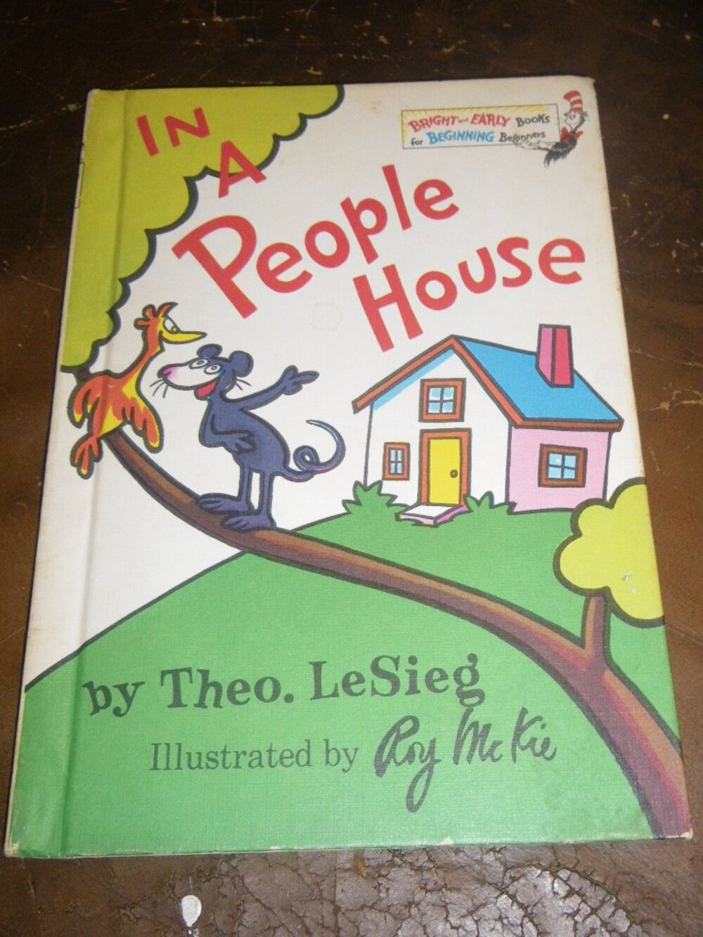Vintage 1972 In A People House Theo LeSieg Bright & Early Book Dr. Seuss